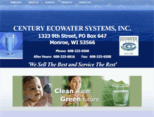 Tablet Screenshot of centuryecowater.com